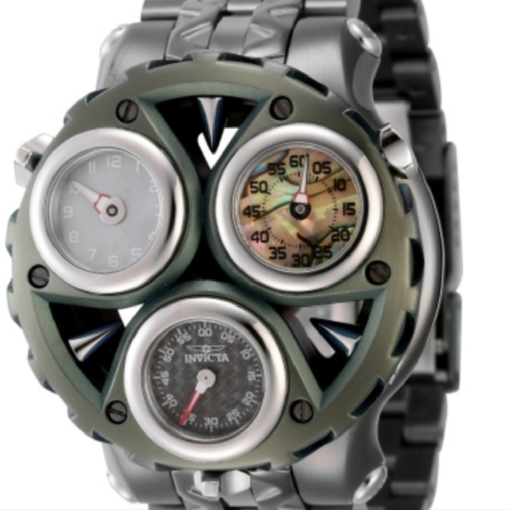 VERY RARE INVICTA CERBERUS MEN'S WATCH W/ ABALONE DIAL - 47MM, TITANIUM)